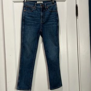Madewell Stovepipe Jeans, Size 24